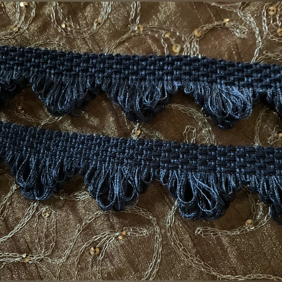 NWT 54 yards Blue Fringe For Your Projects - Picture 2 of 6